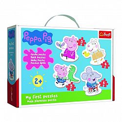 TREFL Baby puzzle Prasátko Peppa 4v1 (3,4,5,6 dílků) 